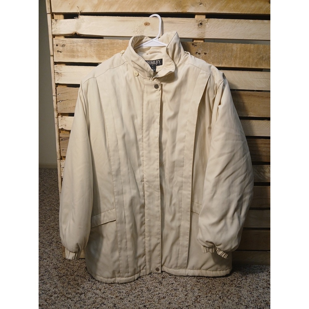 Bromley Sport Thermolite Plus Insulated Coat Women Large Cream White